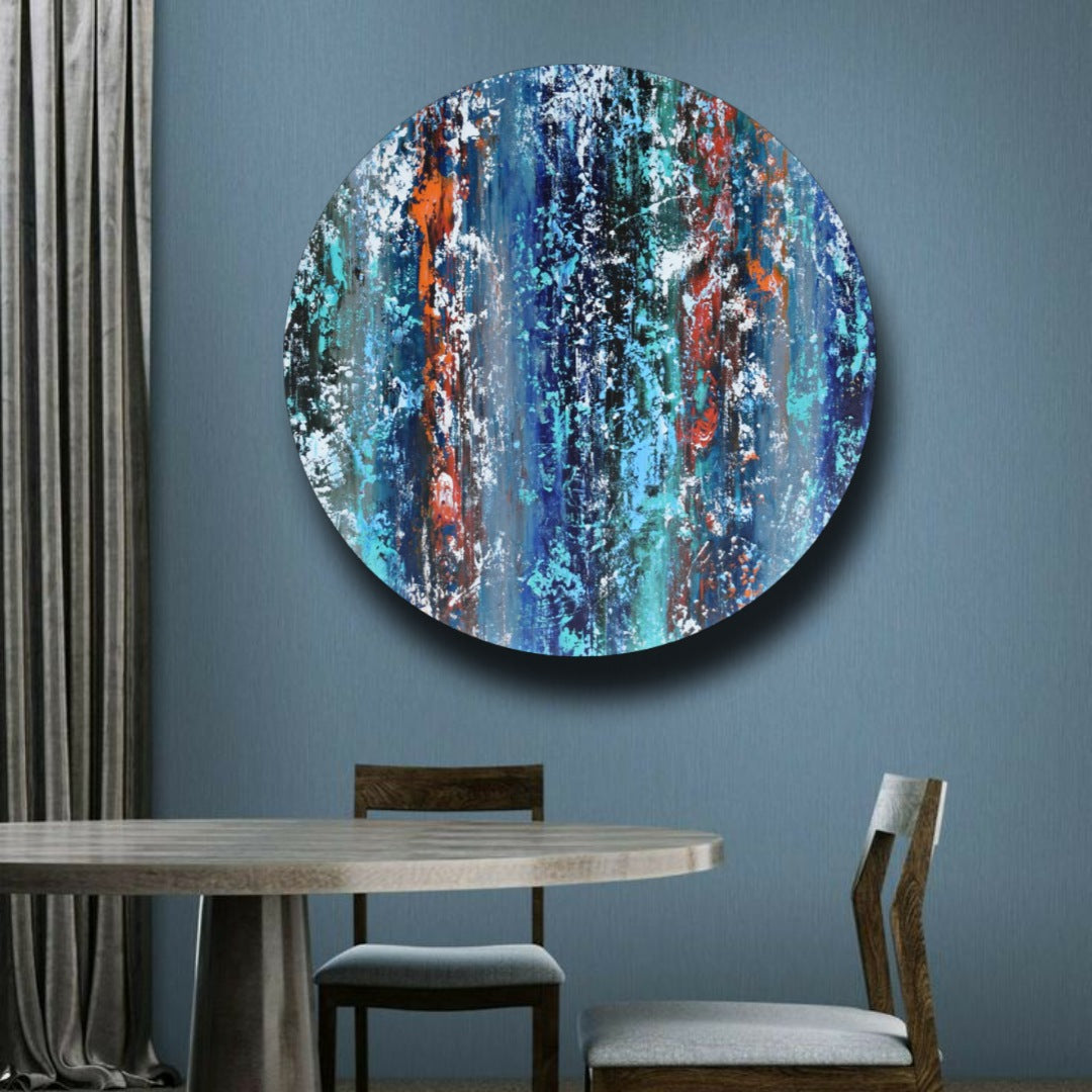 At the Beginning , Acrylic on Canvas, Handmade, Wall Painting - Deczo