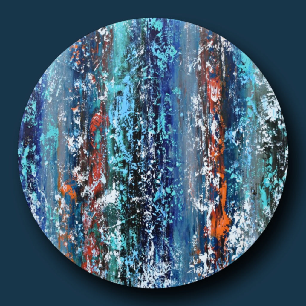 At the Beginning , Acrylic on Canvas, Handmade, Wall Painting - Deczo