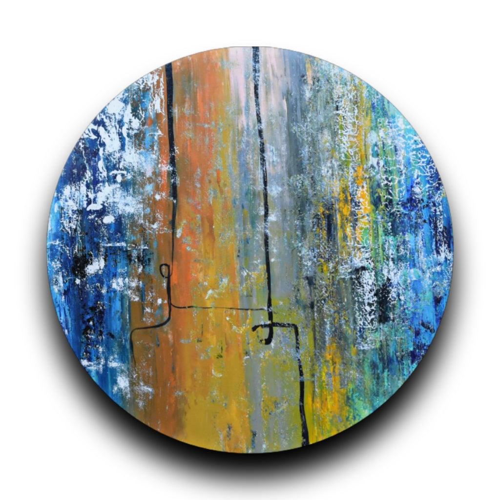 Right Here Waiting , Acrylic on Canvas, Handmade, Wall Painting - Deczo