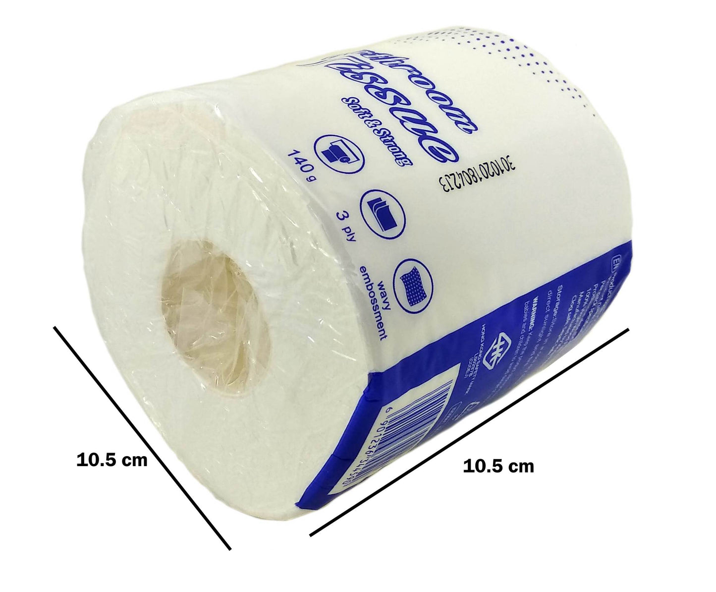 Premium Quality Set of 10 Vinda VSC4675    Bathroom and Toilet Tissue Roll (140 Gram, 18.5 GSM) - Deczo