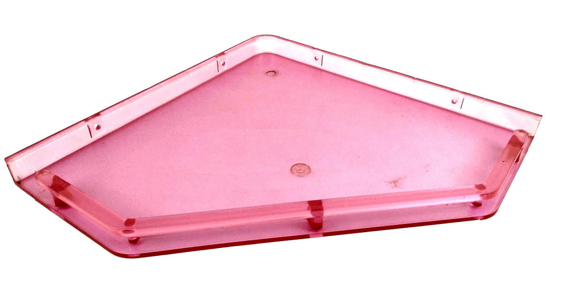 Unbreakable ABS Plastic Combo of  12 by 12 inch 10 by 10 inch and 8 by 8 inch Designer  Look  Pink  Color Wall Shelf - Deczo