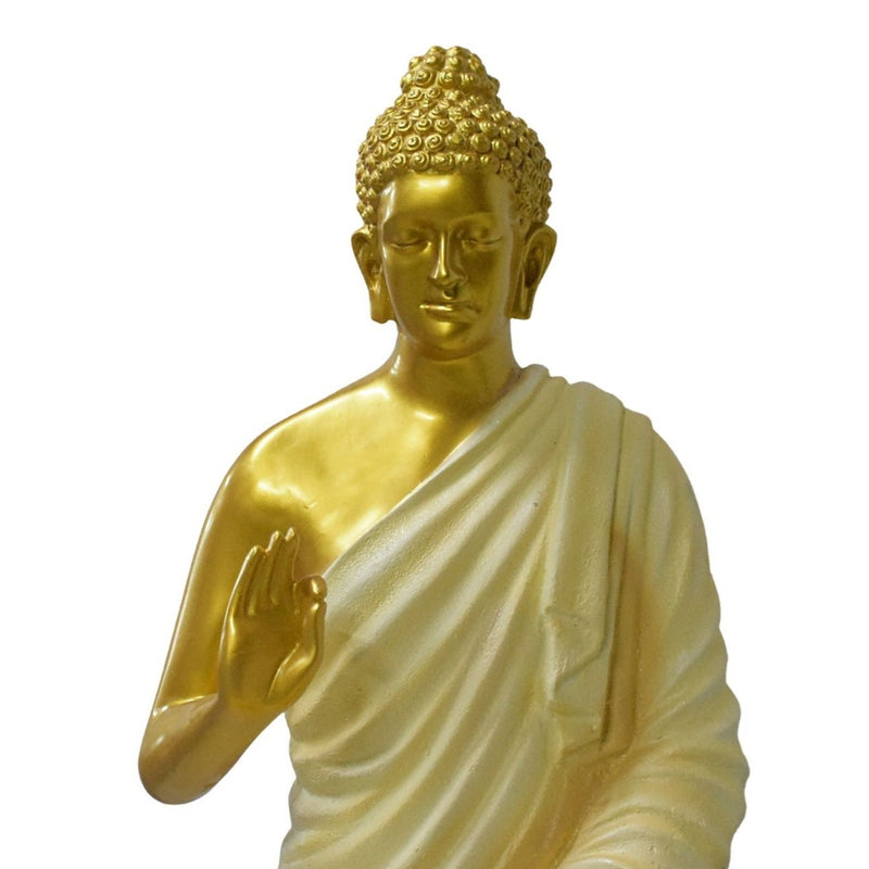 3 Feet  XXL Size Meditating Lord Buddha :Golden - Deczo