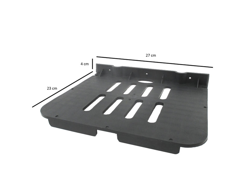 DECZO Set of 4 Hard PVC Multipurpose Set top Box/ Speaker Shelf - Deczo