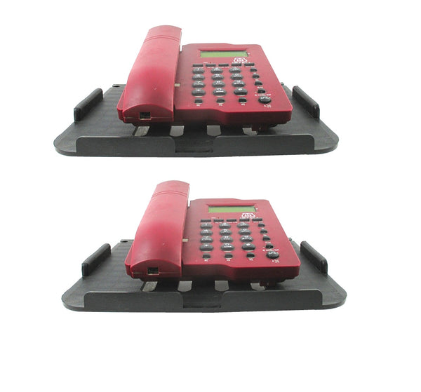 Set of 2  Hard PVC Multipurpose Set top Box Stand - Deczo