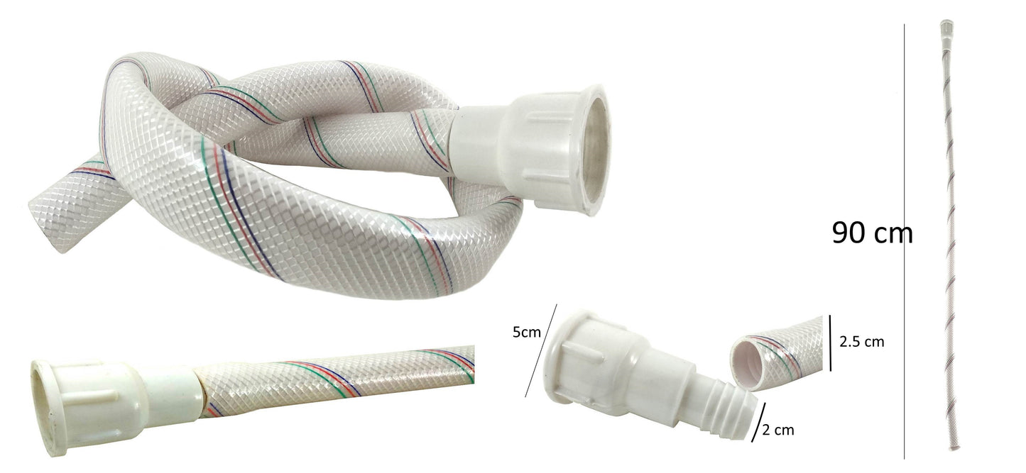Unbreakable 3 Feet Long PVC Socket Waste Drain Pipe for Wash Basin/Kitchen Sink Water outlet Hose Pipe - Deczo