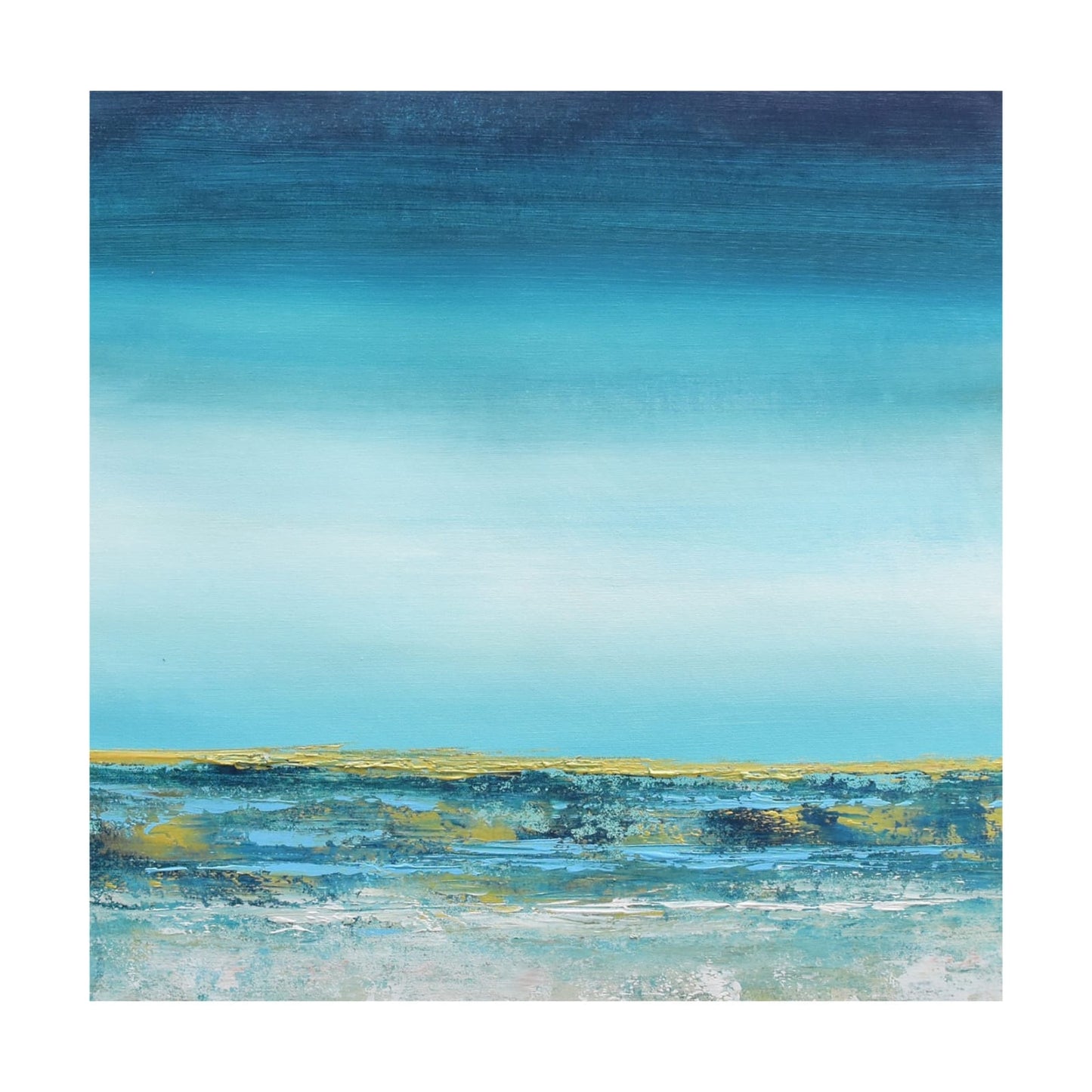 Profoundness, Handmade, Acrylic on Canvas, Wall Painting :23x23 inches - Deczo