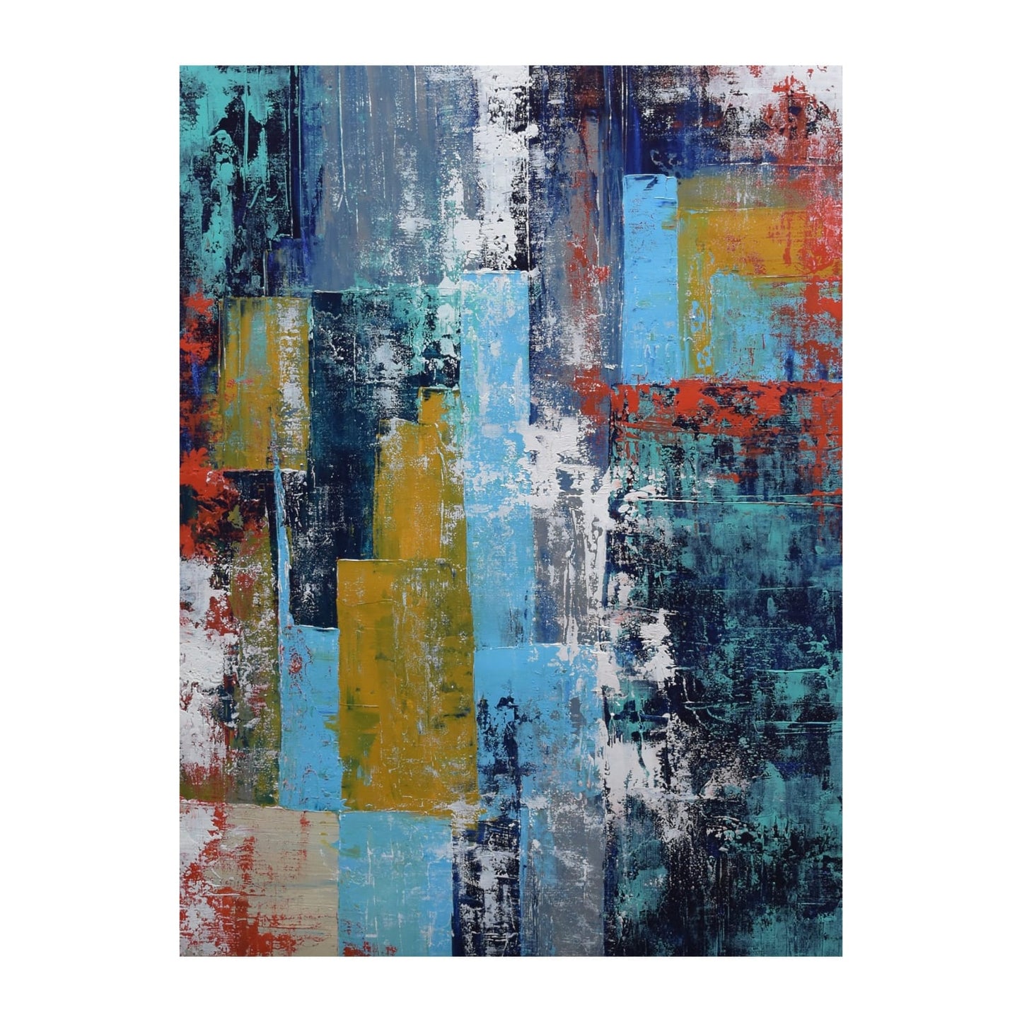 Clusters, Acrylic on Canvas, Handmade Wall Painting - Deczo