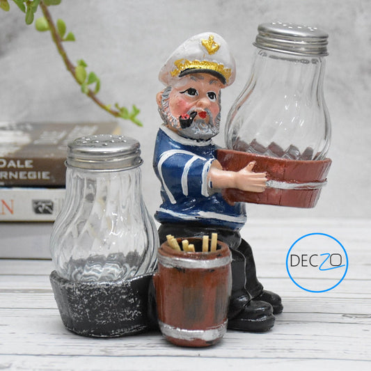 Sailor Salt and Pepper Holder, Toothpick Holder style 1