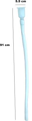 DECZO PVC 3 Feet Long Socket Waste Drain Pipe for Wash Basin/Kitchen Sink Water Hose Pipe - Deczo