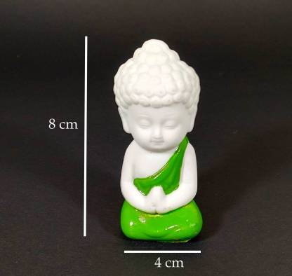 Pack of 2 Child Buddha Green and Orange Color - Deczo