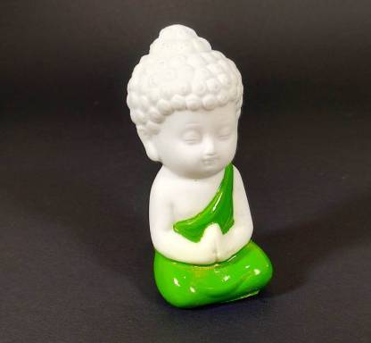 Pack of 2 Child Buddha Green and Orange Color - Deczo