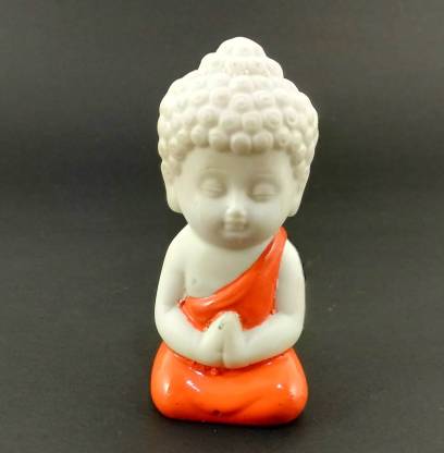 Pack of 2 Child Buddha Green and Orange Color - Deczo
