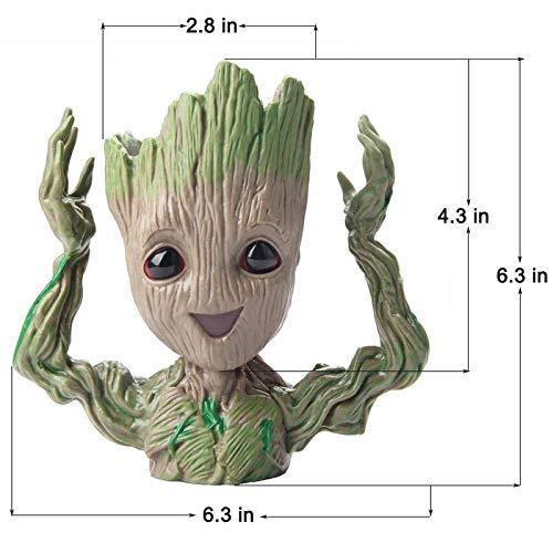 Hands Waving Groot Resin Plant Pot for Garden, Cactus Pots, Home Decor, Balcony Decorations Planters, Gift - Deczo