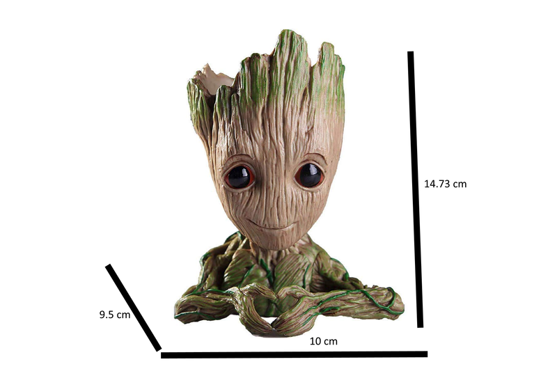 Heart Groot Resin Pot for Succulents, Pen Stand - Deczo
