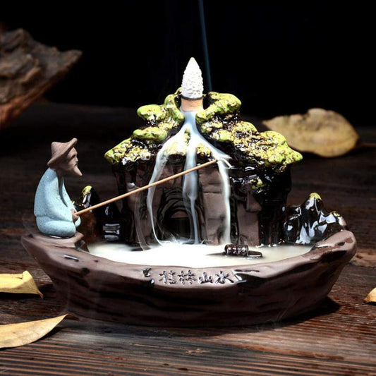 Feng Shui Landscape Backflow Incense Holder - Deczo