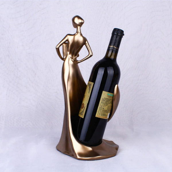 Luxury Lady wine bottle holder : Bronze - Deczo