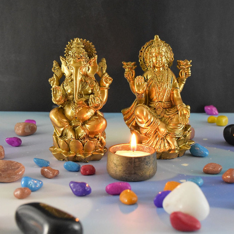 Handcrafted Laxmi Ganesh Idol Murti - Deczo