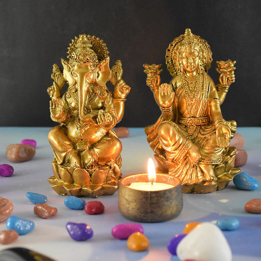 Handcrafted Laxmi Ganesh Idol Murti - Deczo