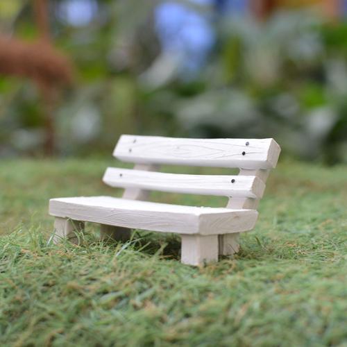 Miniature Rustic Park Bench Decor - Deczo