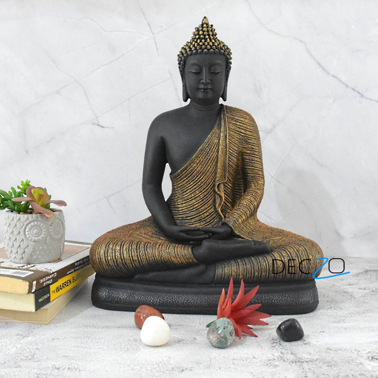 Siddharth Gautam in Dhyana Mudra Statue-15 inch - Deczo