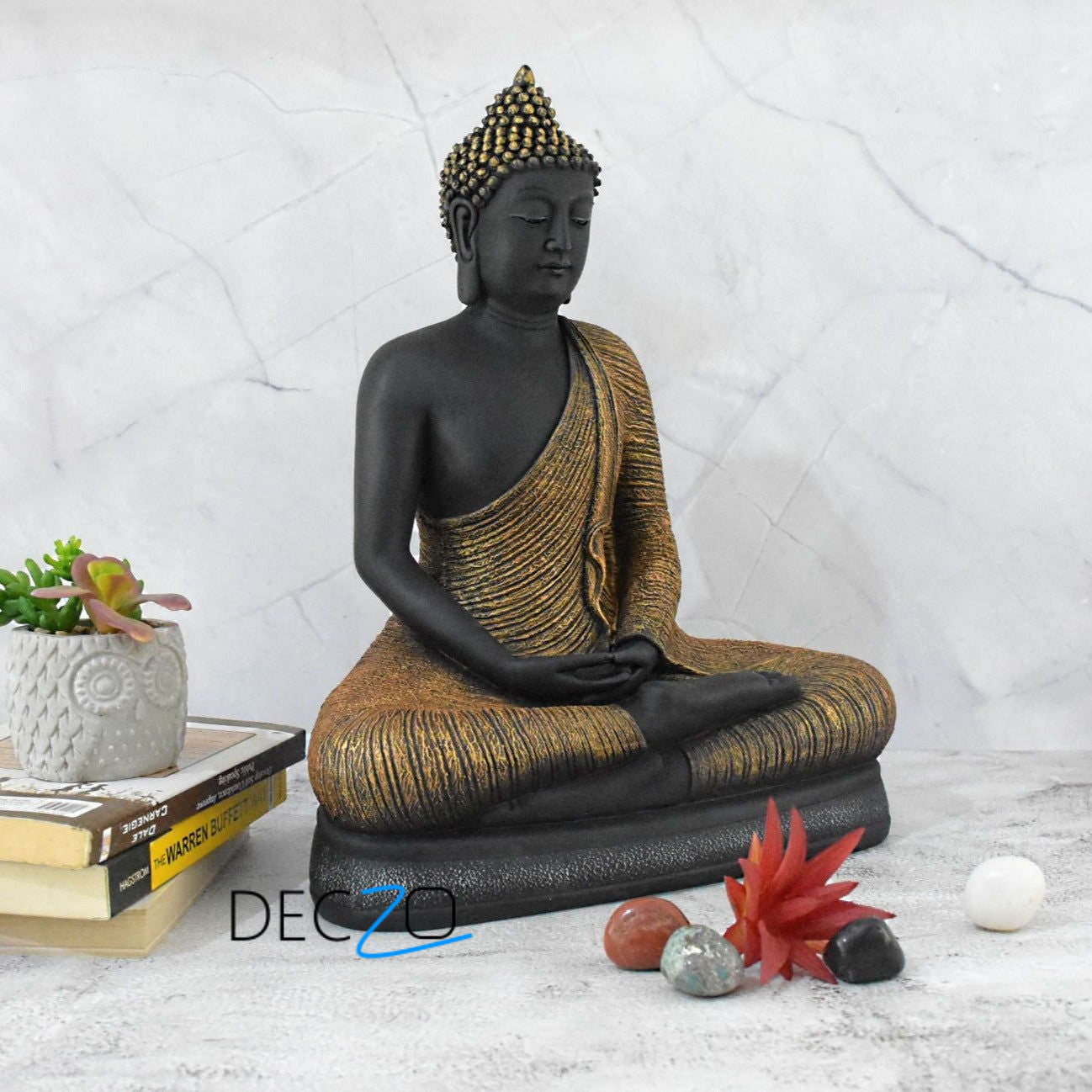 Siddharth Gautam in Dhyana Mudra Statue-15 inch - Deczo