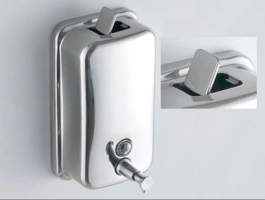 DECZO Silky Steel 500 ML Liquid Soap/Lotion Dispenser - Deczo